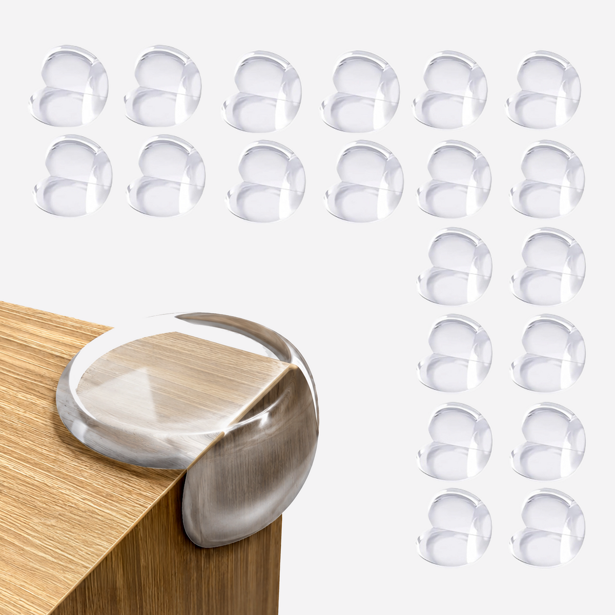 Transparent Silicone Round Corner Edge Guards for Baby Safety