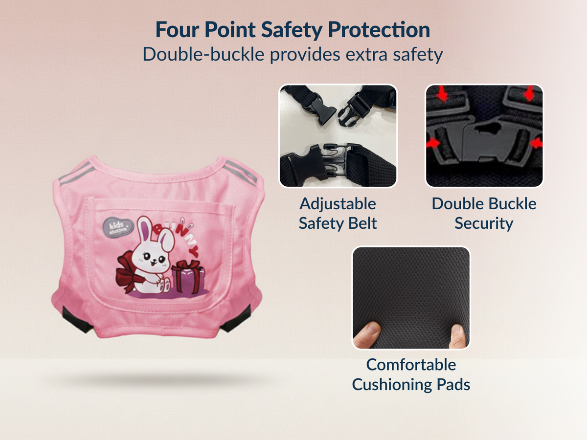 Two-Wheeler Safety Belt for Kids Protection
