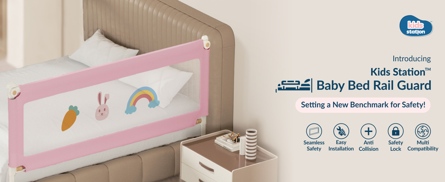 1-Side Foldable New Model Baby Bed Rail Guard