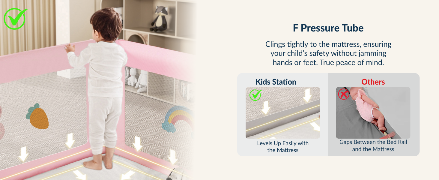 3-Side Foldable New Model Baby Bed Rail Guard