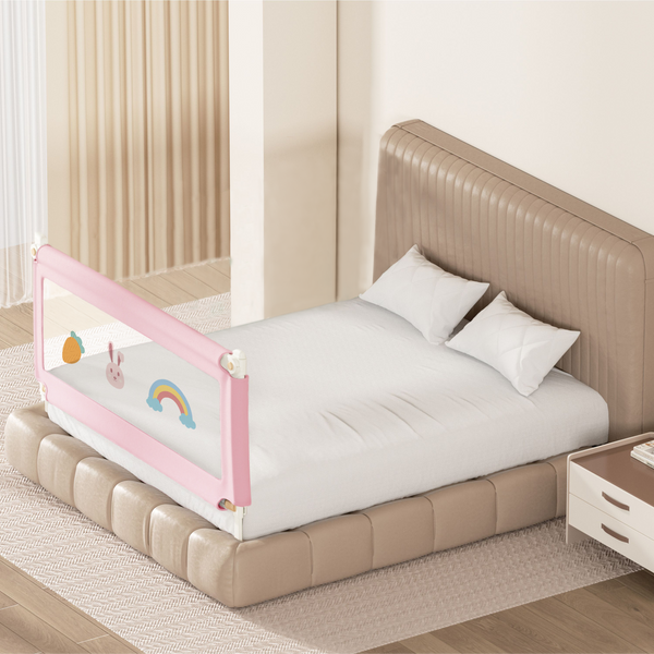 Kids Station 1-Side Foldable Baby Bed Rail Guard | Portable, Patented – Made in India