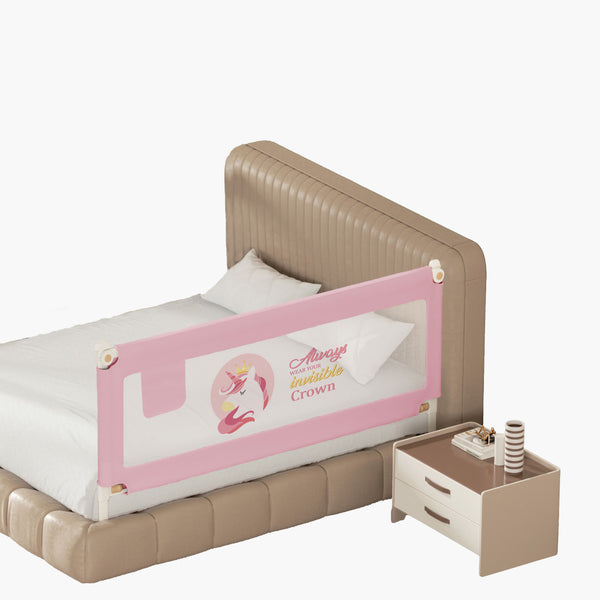 Kids Station 1-Side Foldable Baby Bed Rail Guard | Portable, Patented – Made in India