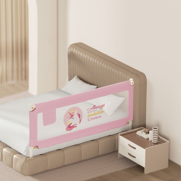 Kids Station 1-Side Foldable Baby Bed Rail Guard | Portable, Patented – Made in India