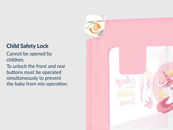 3-Side Foldable New Model Baby Bed Rail Guard