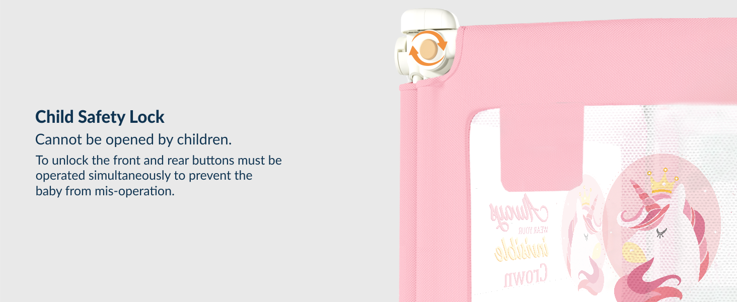 3-Side Foldable New Model Baby Bed Rail Guard