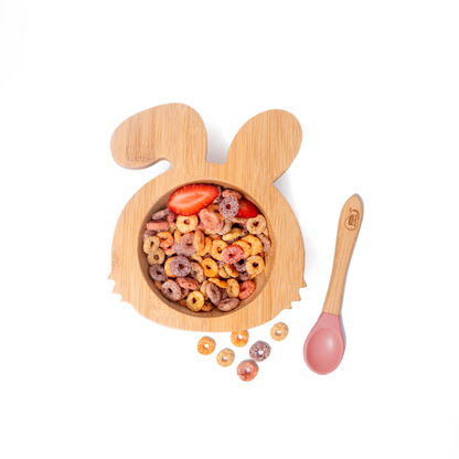 EcoBunny Bamboo Baby Tableware Set for Babies