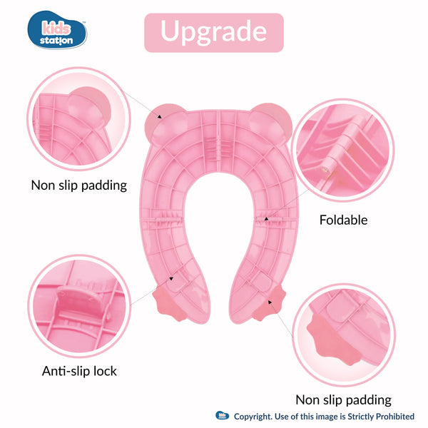 Kids Station Foldable Frog-Shaped Potty Seat – Cute, Comfortable & Safe for Toddlers