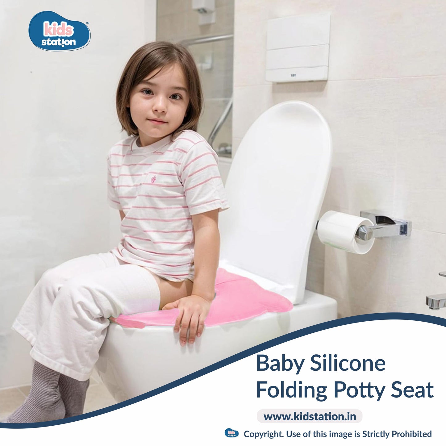 Foldable Frog-Shaped Potty Seat for Babies