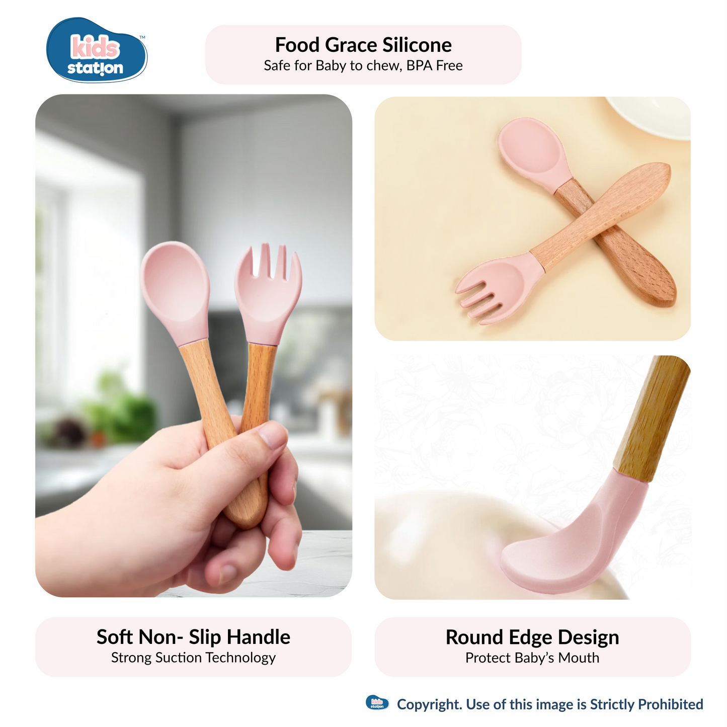 8-in-1 Whale Silicone Feeding Set for Babies