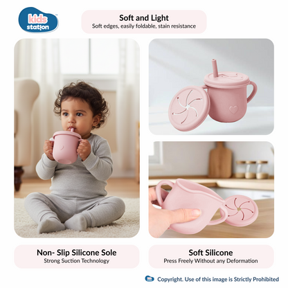 8-in-1 Whale Silicone Feeding Set for Babies