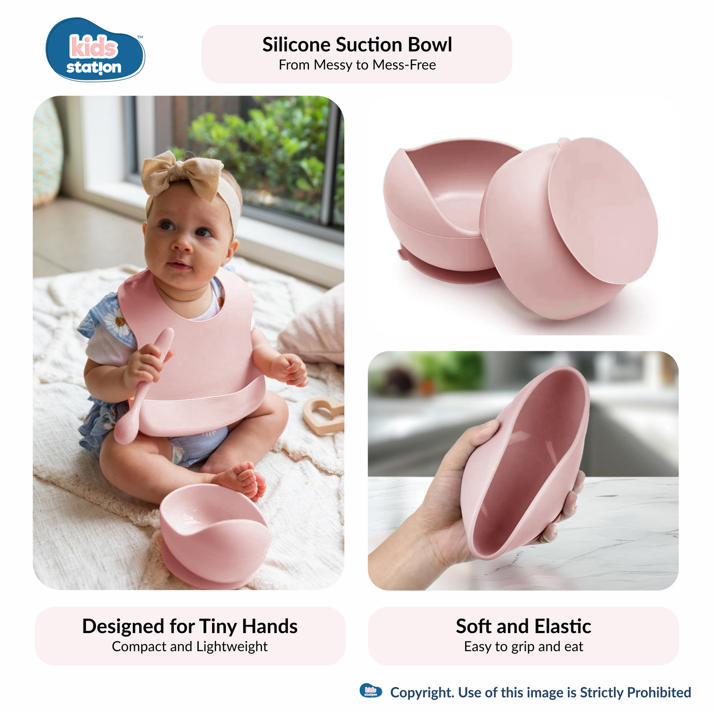 8-in-1 Whale Silicone Feeding Set for Babies