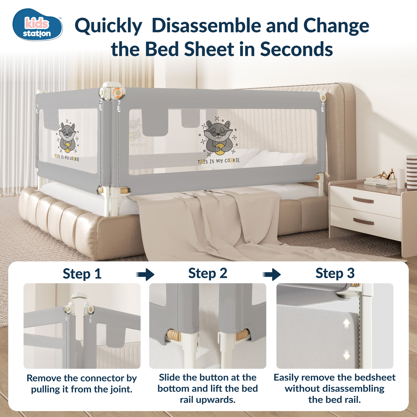 3 - side PREMIUM Bed Rail for New Model