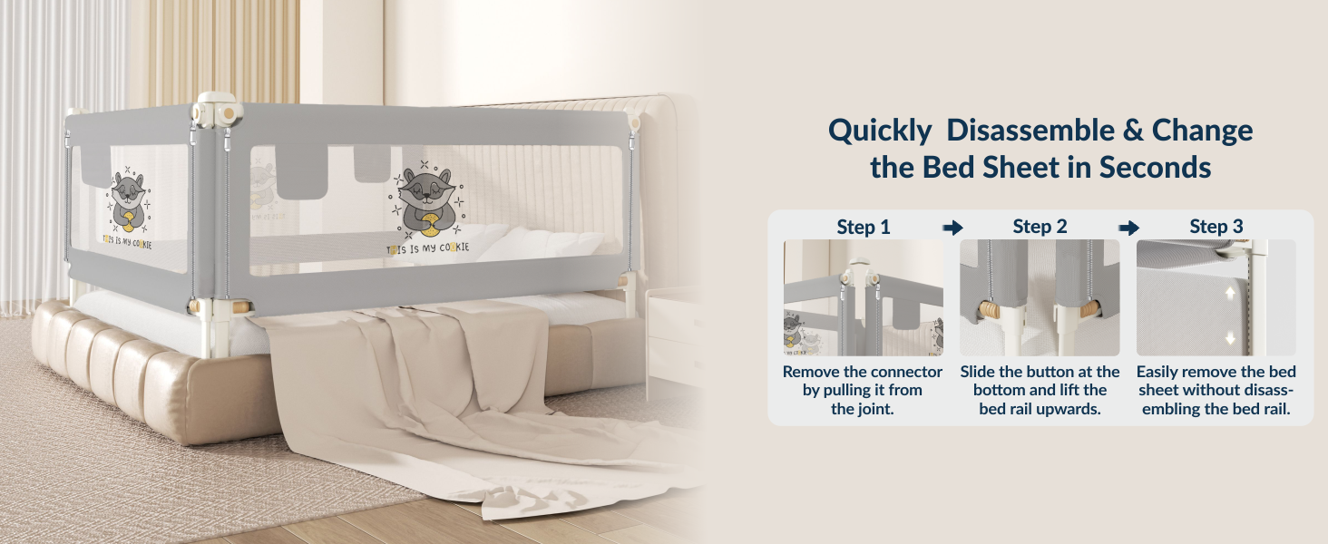 3 - side PREMIUM Bed Rail for New Model