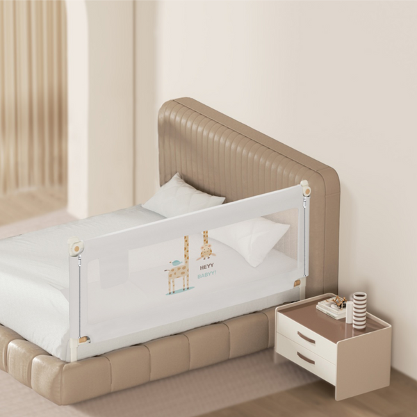 Kids Station PREMIUM for New Model Bed Rail for Babies 2 - sides | Foldable, Portable & Made in India