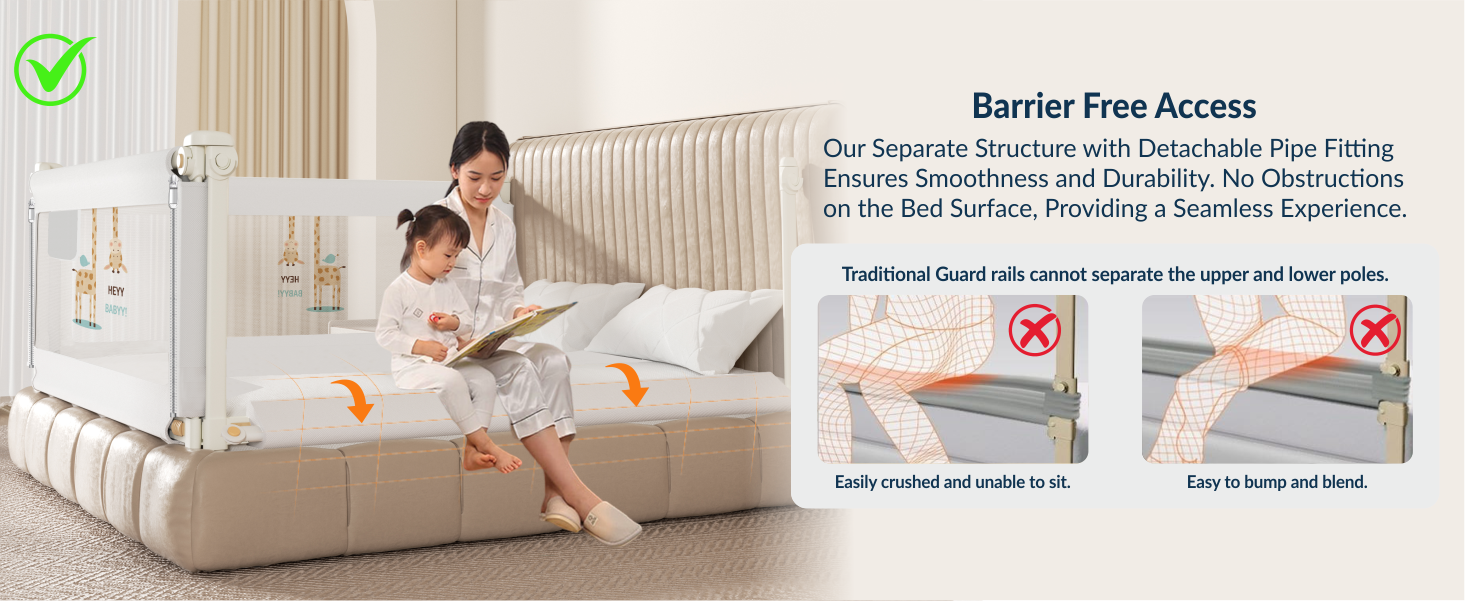 1 - side PREMIUM Bed Rail for New Model