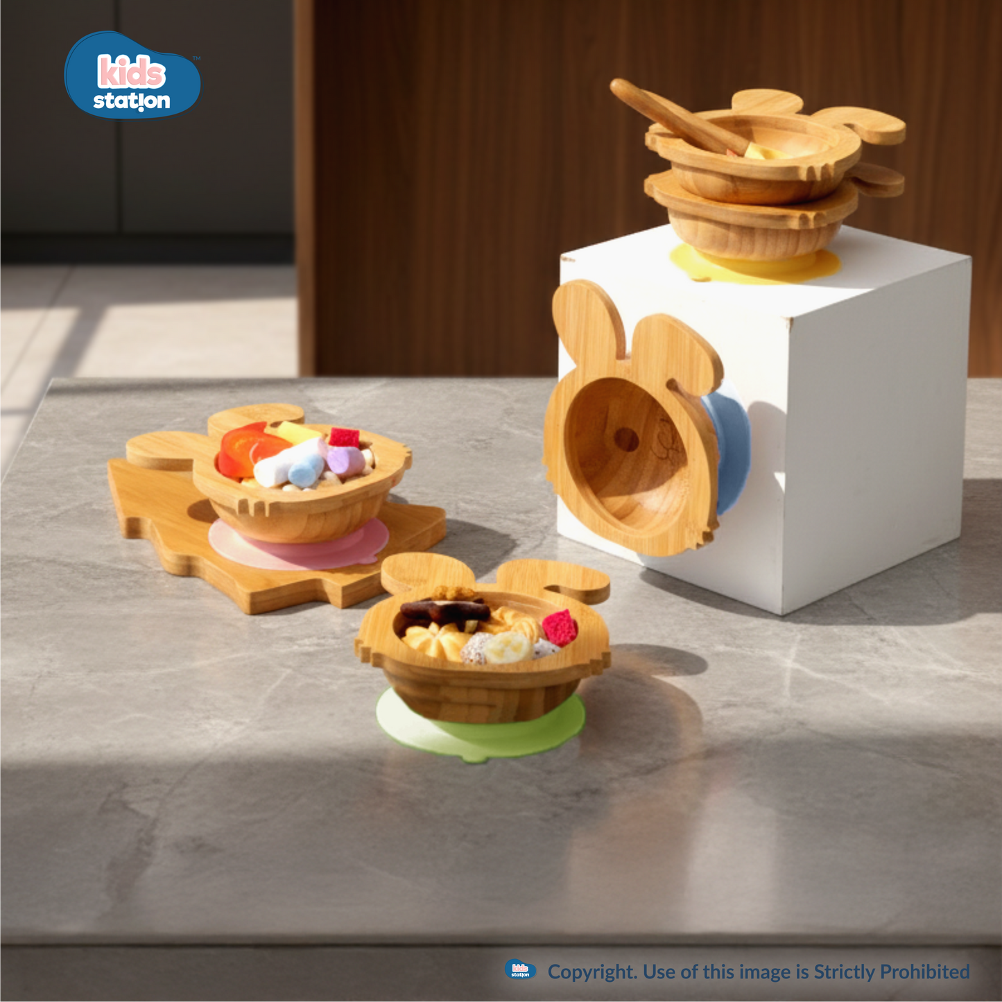 EcoBunny Bamboo Baby Tableware Set for Babies